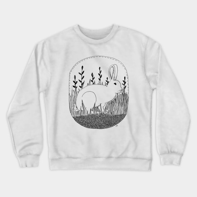 White Rabbit Crewneck Sweatshirt by LauraKatMax